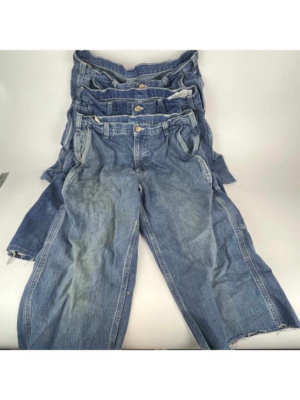 Carhartt Men’s 32” Cut-Off Denim Tool Shorts – Lot of 3 Pairs | Blue Utility